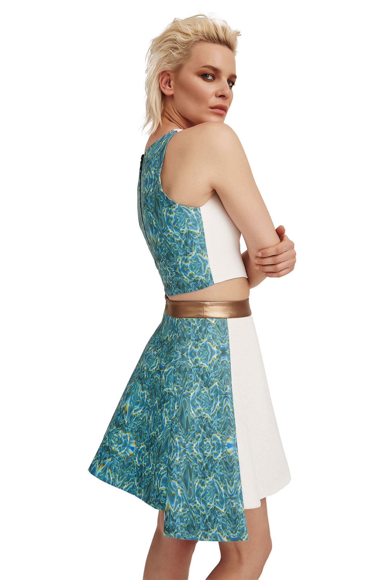 Crop Top A-line Skirt